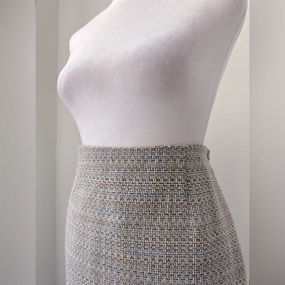 Liz Claiborne Villager Tan & Black Textured Pencil Skirt - Picture 3 of 9